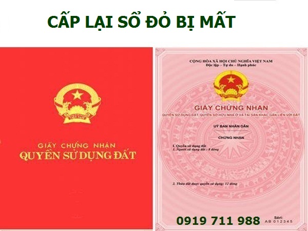 Dịch vụ cấp lại sổ đỏ bị mất giá rẻ