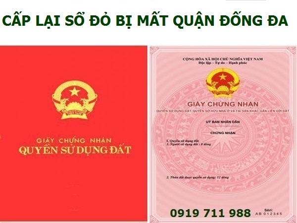 Dịch vụ cấp lại sổ đỏ bị mất quận Đống Đa nhanh gọn, chính xác, chi phí thấp nhất